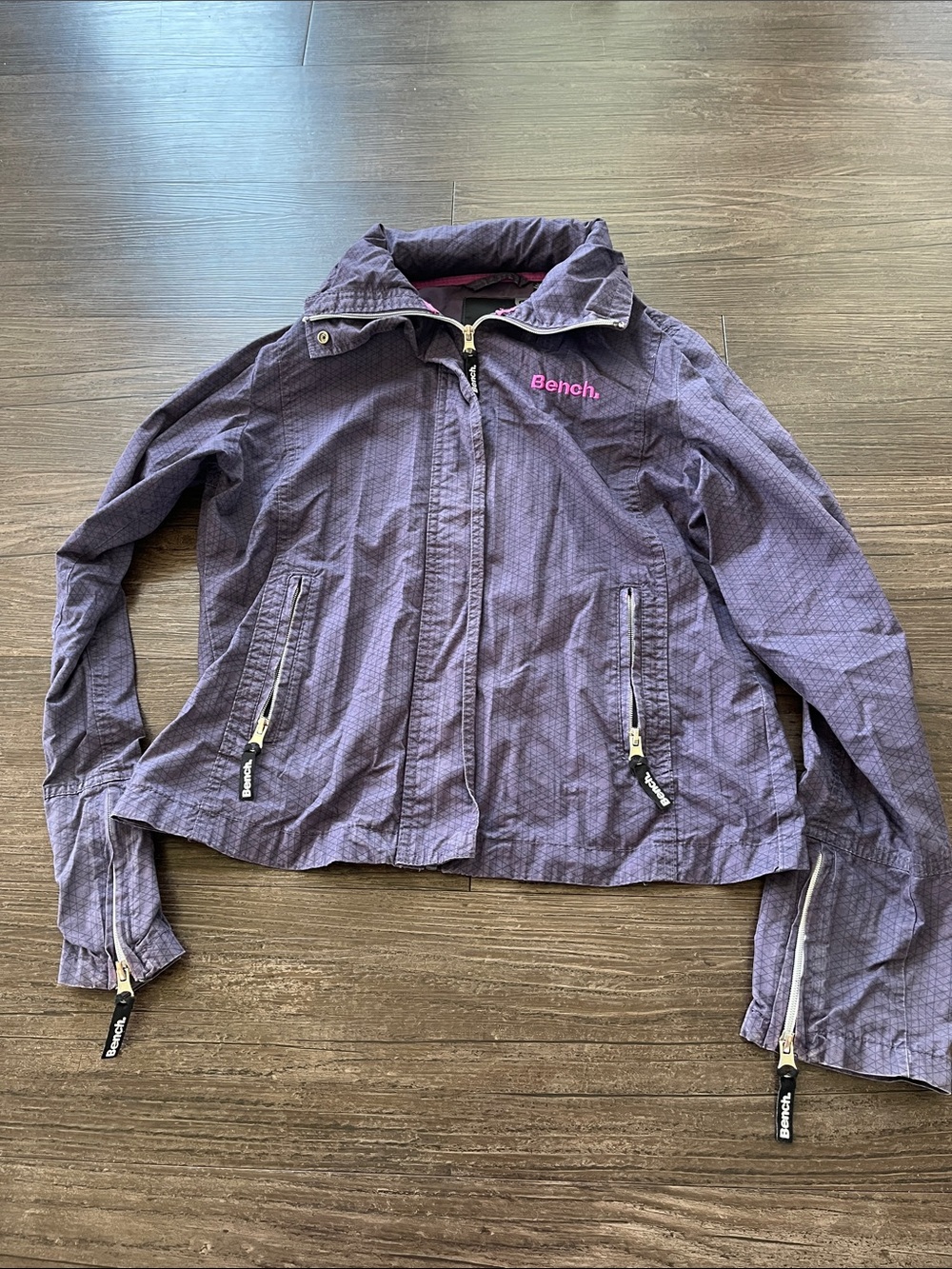 Bench Purple Jacket with Pink Bench Logo Girls Size XL